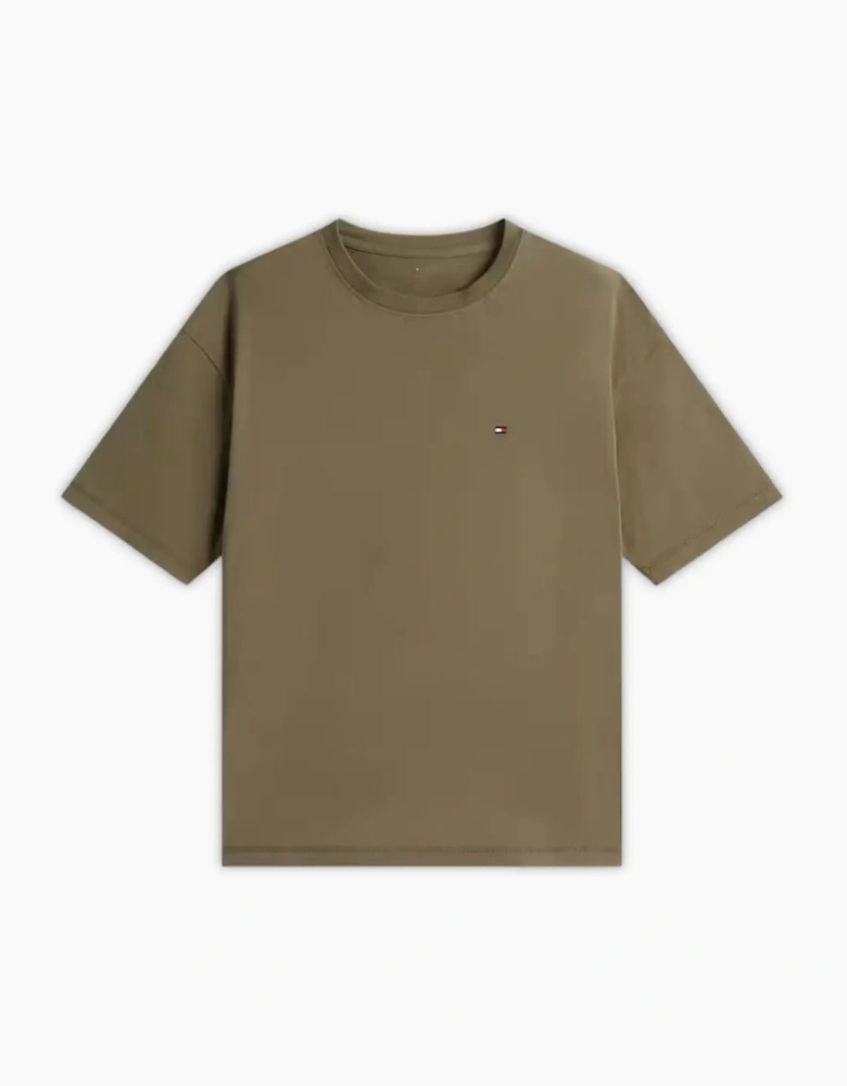 TH Original Jersey T-Shirt & Shorts Pyjama Set, Utility Olive