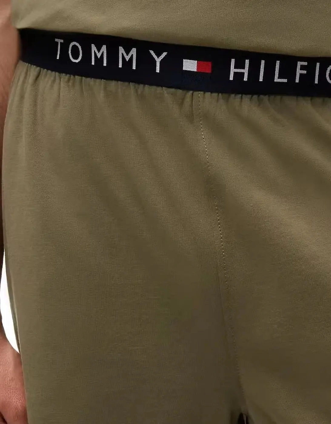 TH Original Jersey T-Shirt & Shorts Pyjama Set, Utility Olive