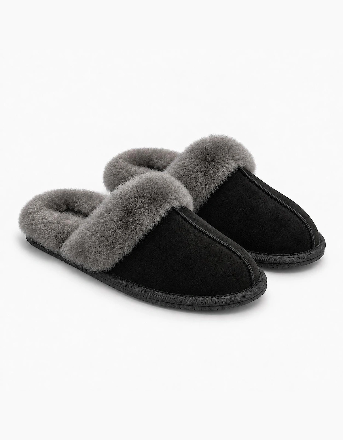 HOS Sheepskin AYLA Womens Mules Black