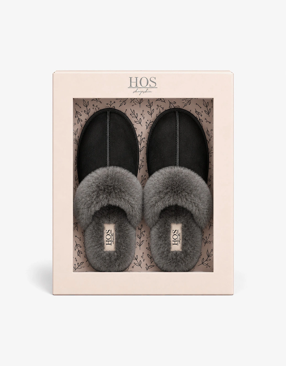 HOS Sheepskin AYLA Womens Mules Black