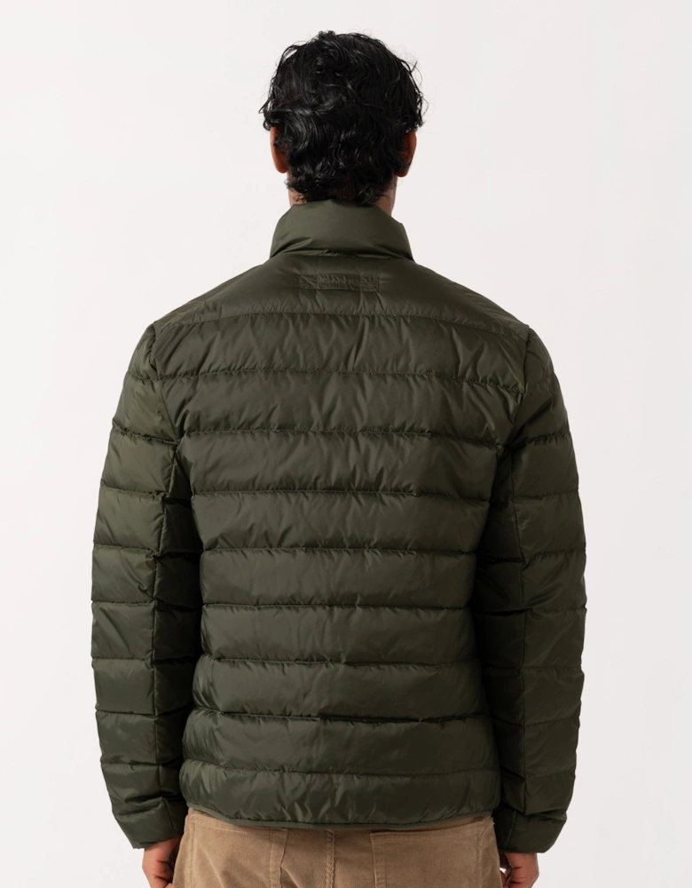 GANT Mens Light Down Jacket - 368 Dark Moss Green