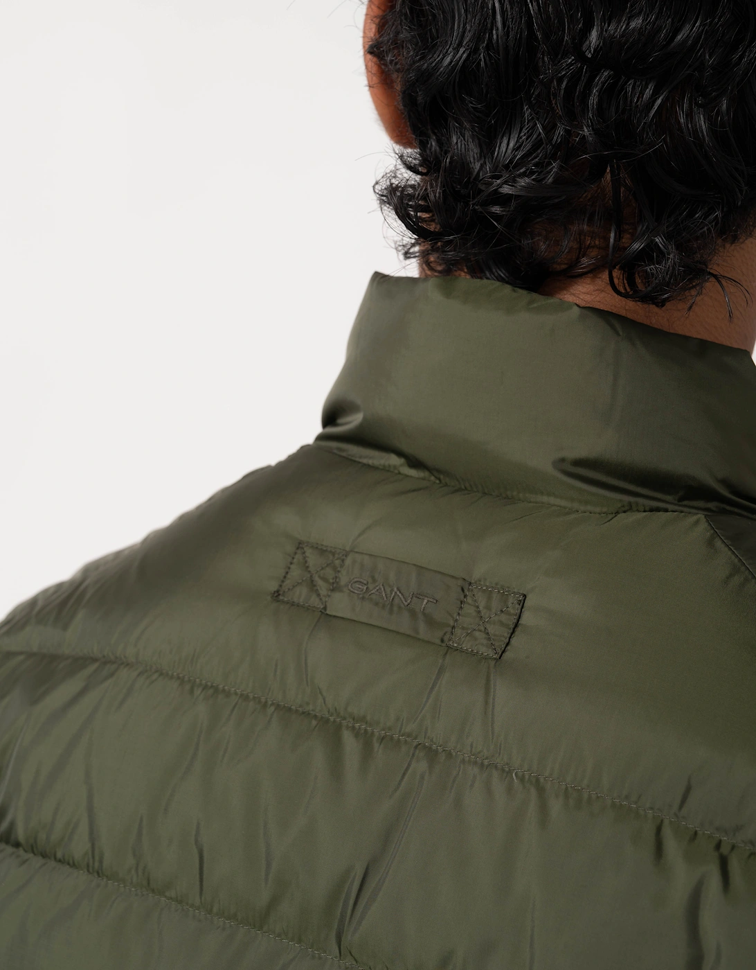GANT Mens Light Down Jacket - 368 Dark Moss Green