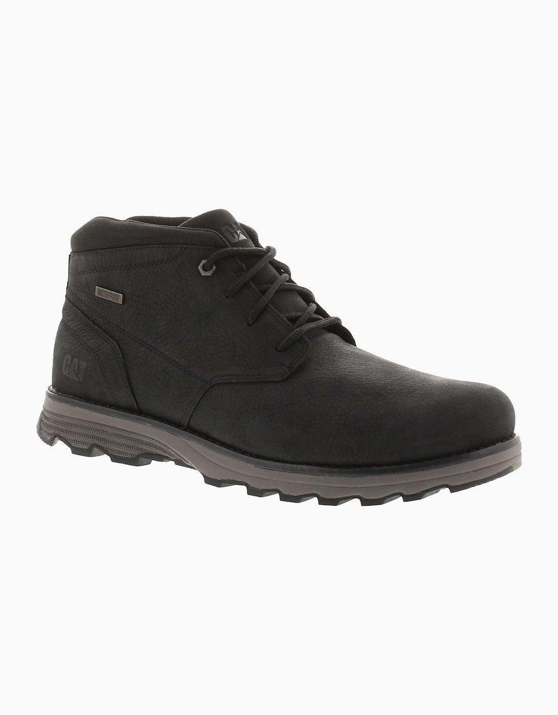 Caterpillar Mens Smart Boots Elude Waterproof Leather Lace Up black UK Size