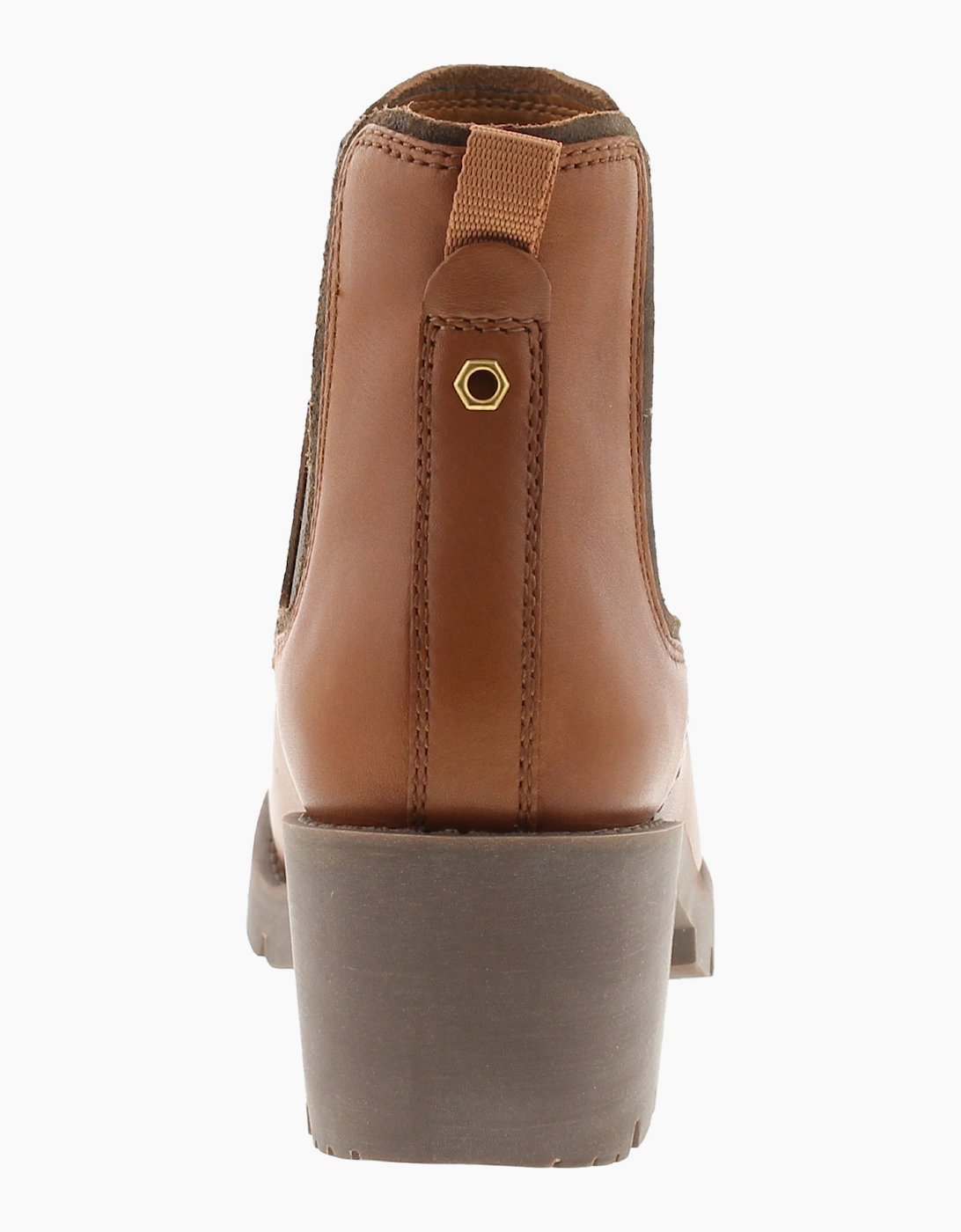 Caterpillar Womens Ankle Boots Rewrite Chelsea Leather Pull On cashew UK Size