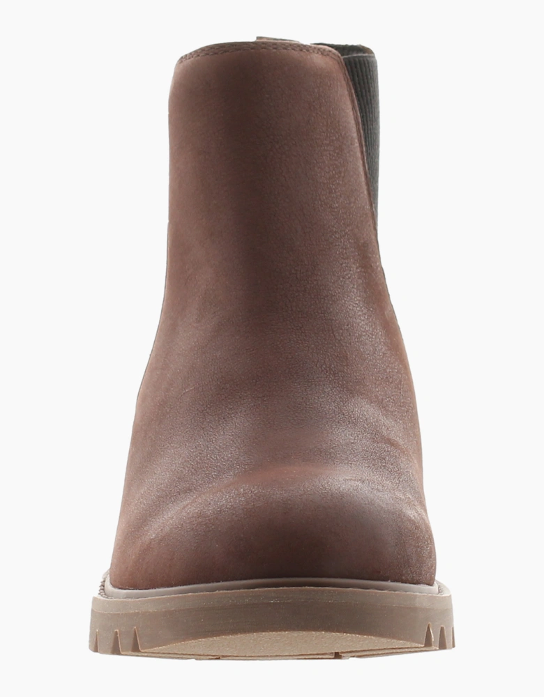 Caterpillar Womens Ankle Boots Colorado Womens Chelsea Leather Pull On brown UK