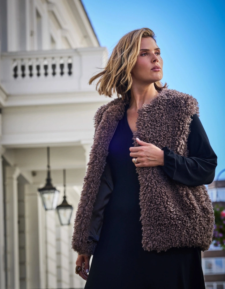 Mink Faux-Fur Gilet
