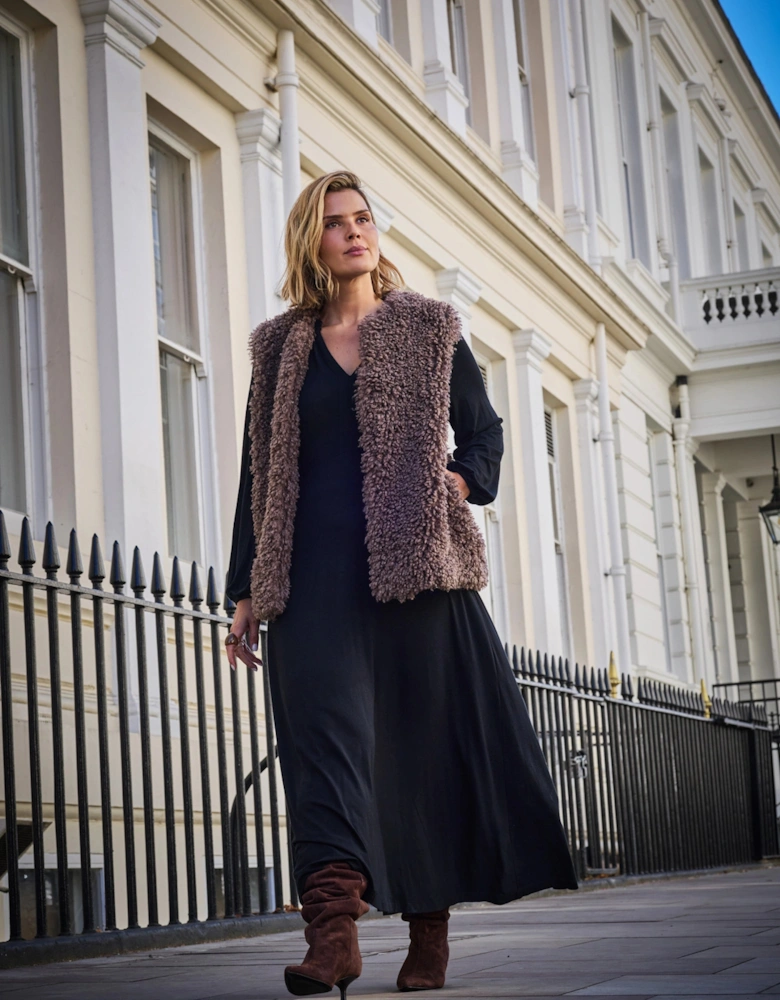 Mink Faux-Fur Gilet