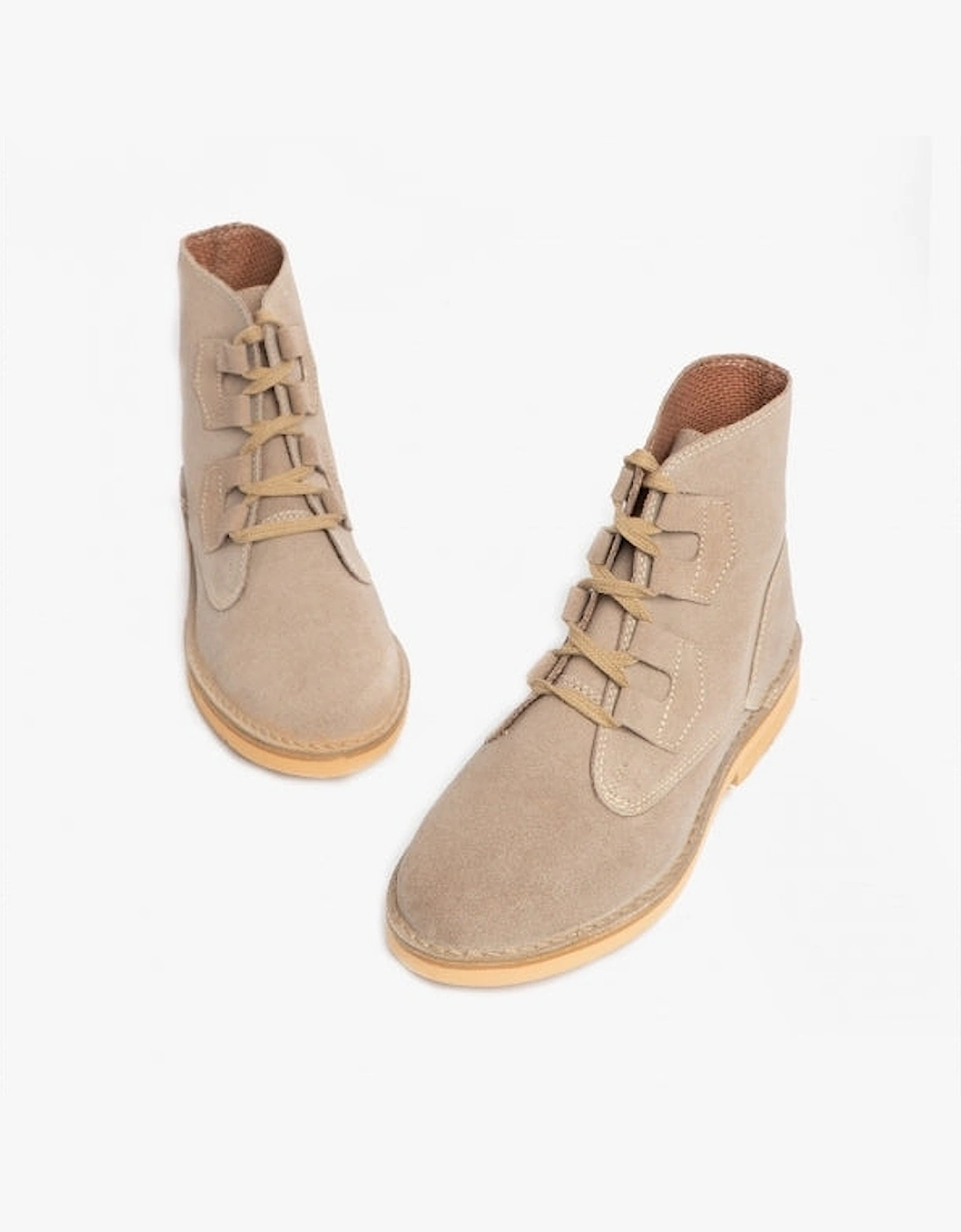 Roamers M327TS Mens Desert Boots Dk.Taupe