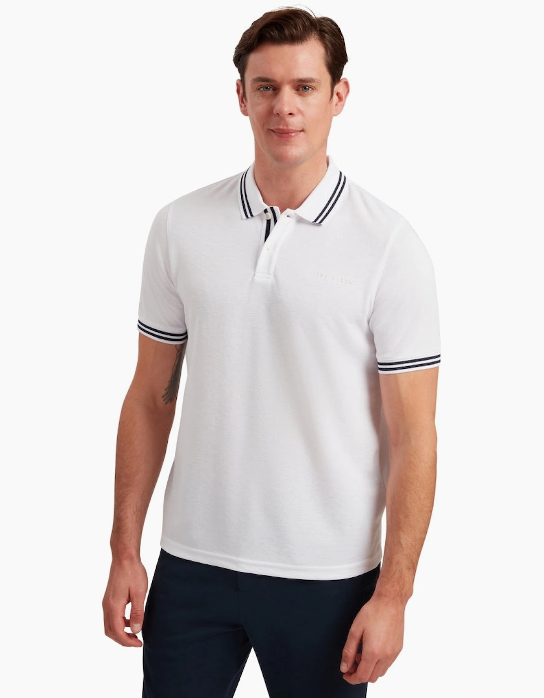 Ted Baker Excpet Regular Branded White Polo Shirt
