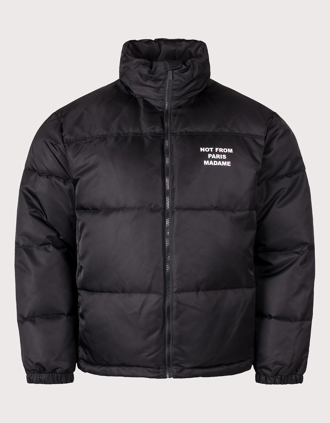 Relaxed Fit Slogan Puffer Jacket