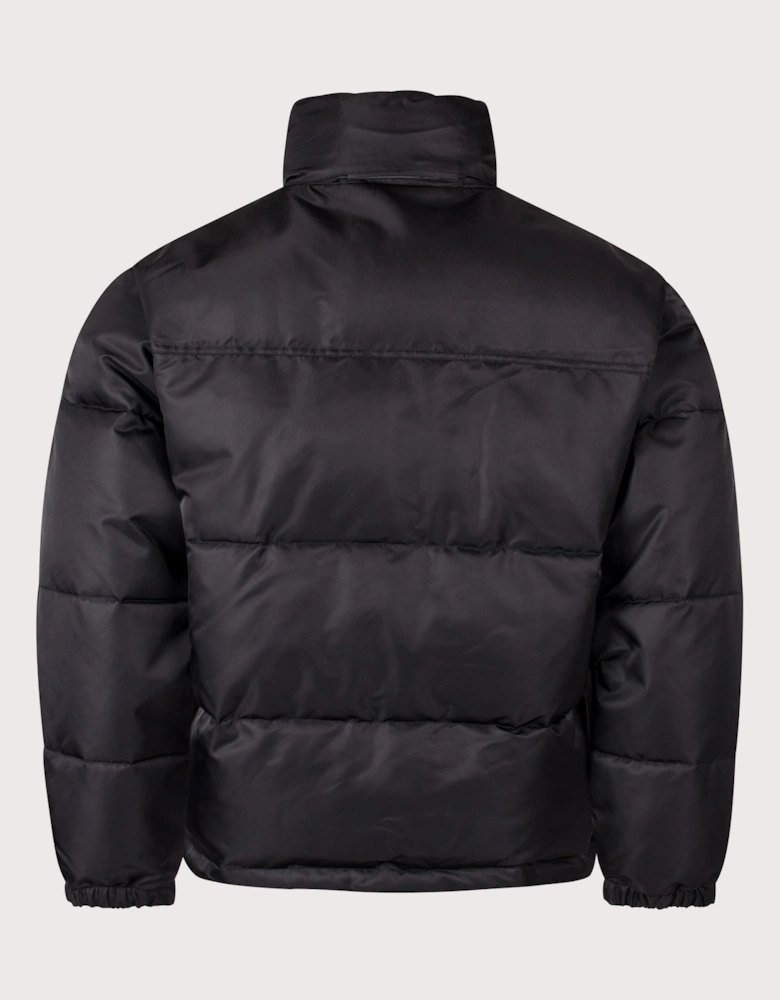 Relaxed Fit Slogan Puffer Jacket