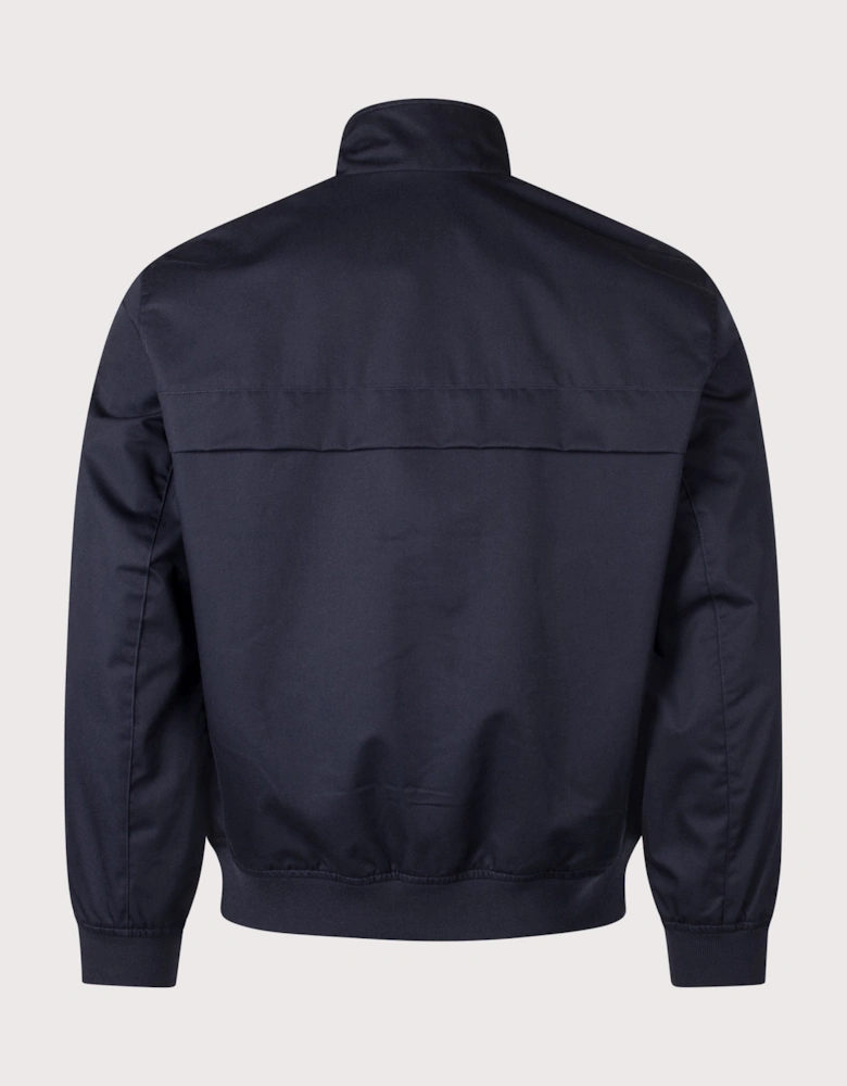 Regular Fit Water-Repellent Twill Harrington Jacket