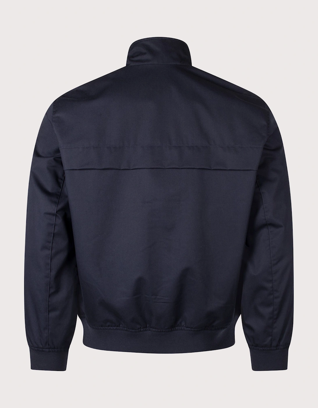 Regular Fit Water-Repellent Twill Harrington Jacket