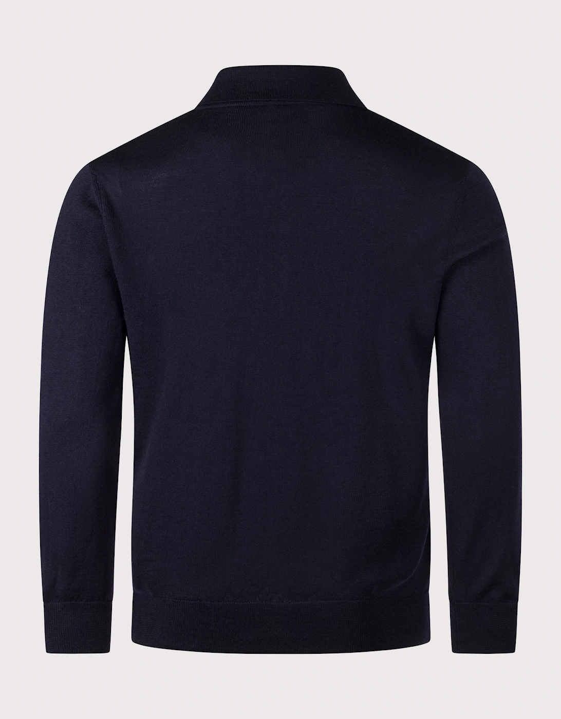 Regular Fit Knitted Long Sleeve Riou Polo Shirt