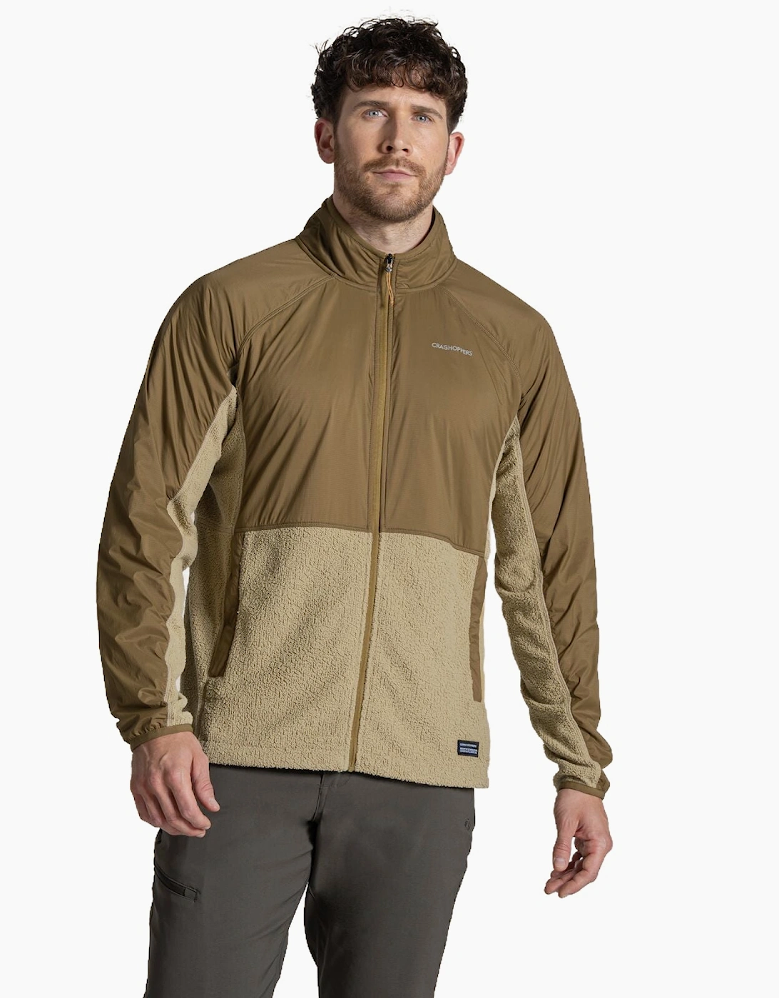 Craghoppers Mens CompressLite Hybrid Packable Full Zip Fleece