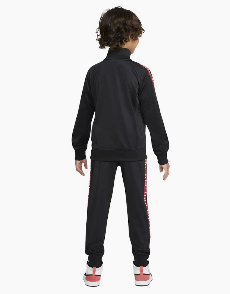 Air Jordan Kids Tape Poly Tracksuit Black