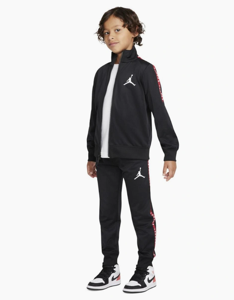 Air Jordan Kids Tape Poly Tracksuit Black