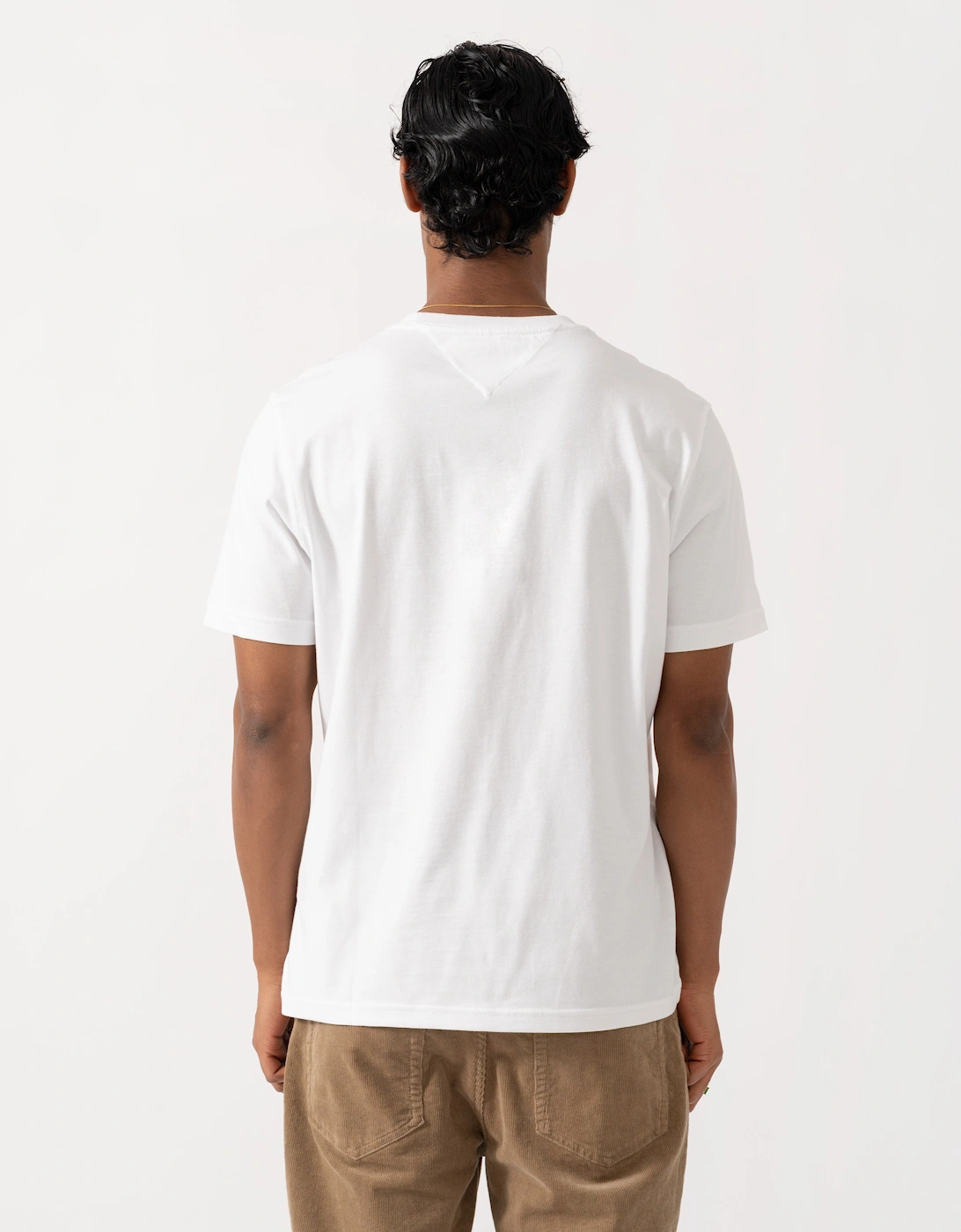Tommy Hilfiger Embroidery Hilfiger Flag T-Shirt - White