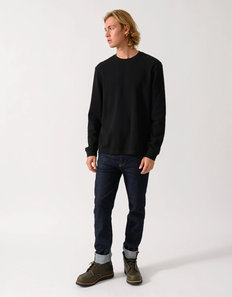 BOSS Orange We Tempest Mens Crew Neck Sweatshirt - Black 001