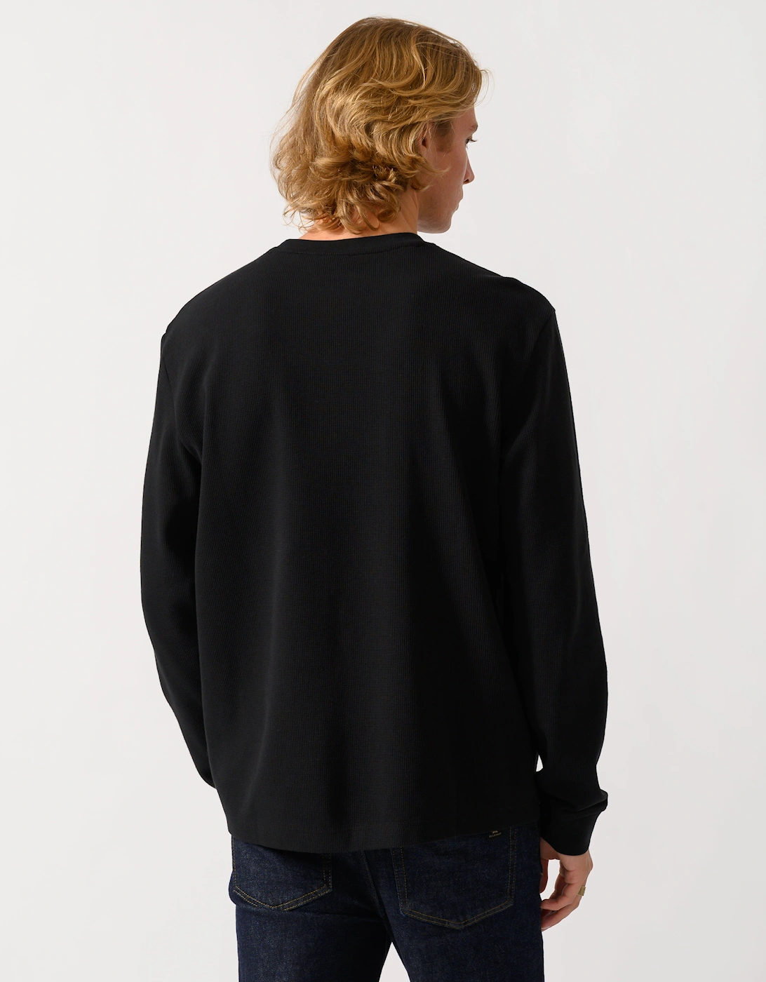 BOSS Orange We Tempest Mens Crew Neck Sweatshirt - Black 001