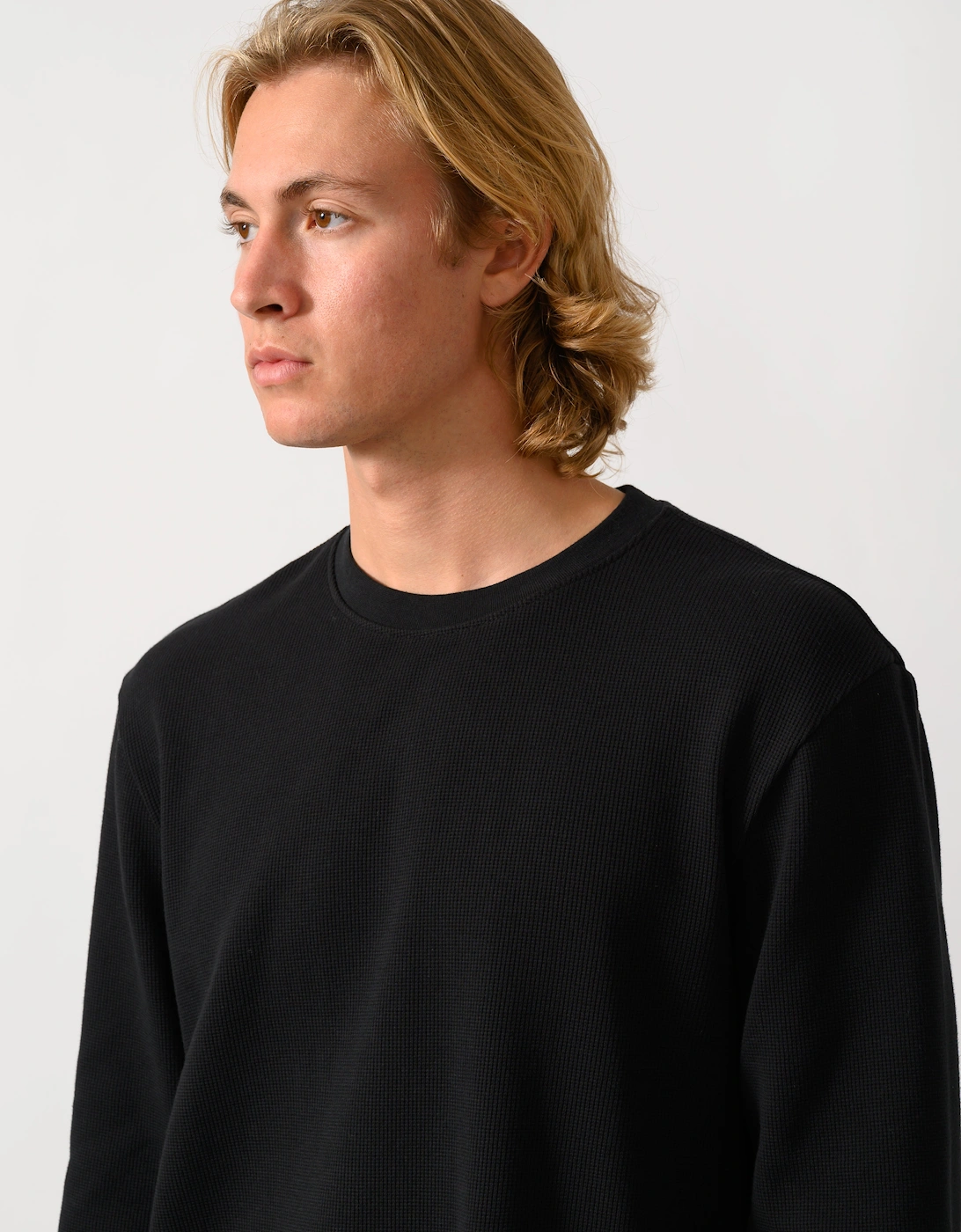 BOSS Orange We Tempest Mens Crew Neck Sweatshirt - Black 001
