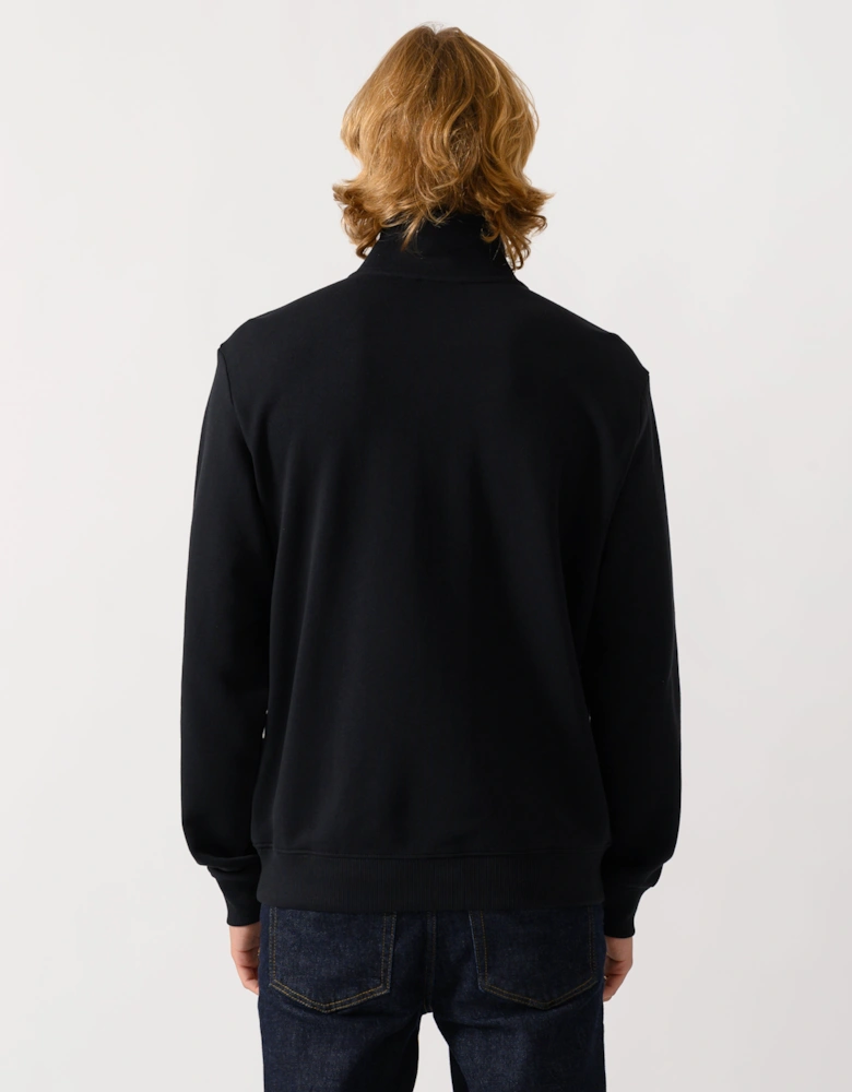 Napapijri Small Box Mens Half Zip Sweatshirt - Black Beauty 941