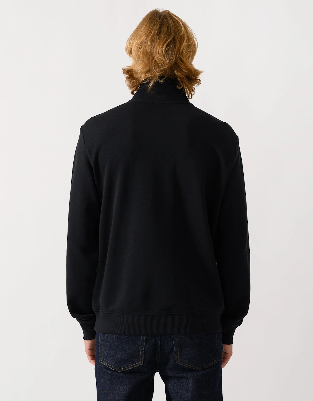 Napapijri Small Box Mens Half Zip Sweatshirt - Black Beauty 941