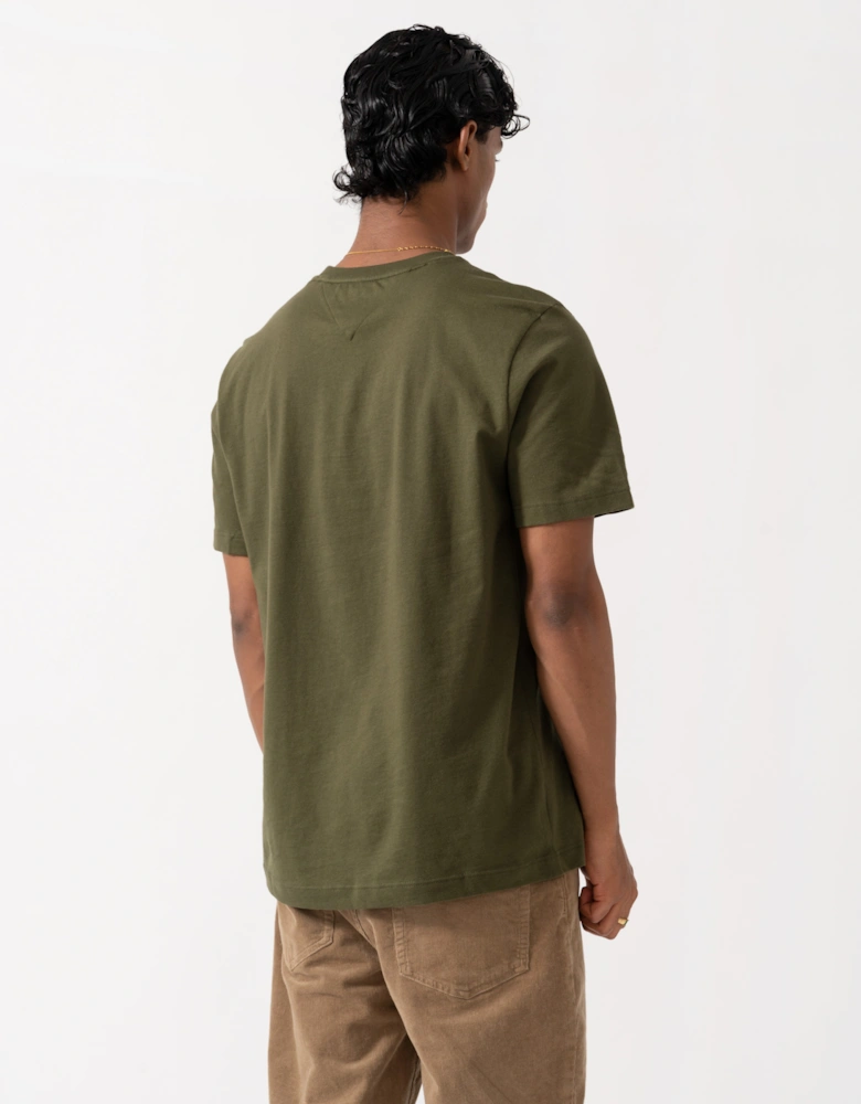 Tommy Hilfiger Essential Seasonal Regular Fit Solid Mens T-Shirt - Huntsman Green