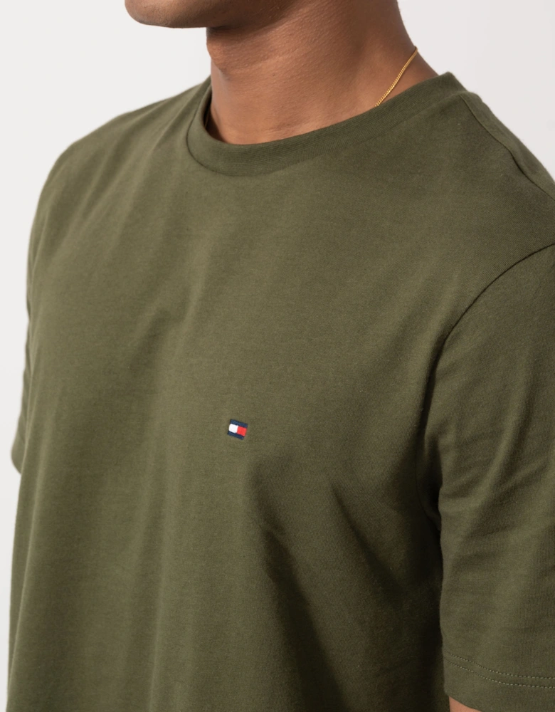 Tommy Hilfiger Essential Seasonal Regular Fit Solid Mens T-Shirt - Huntsman Green