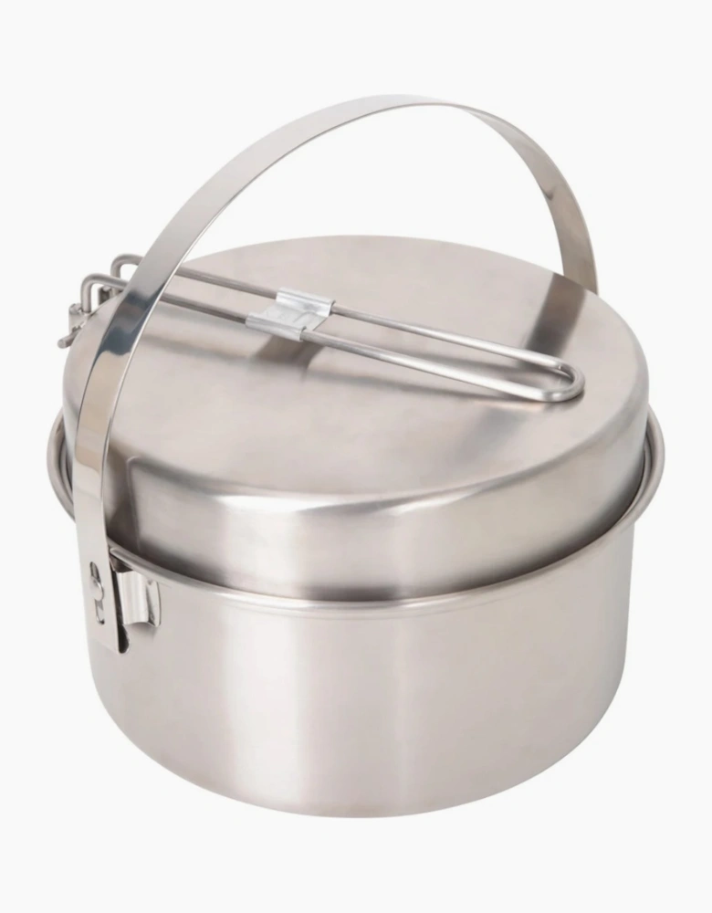 Mountain Warehouse Stainless Steel Camping Family Cookware Set