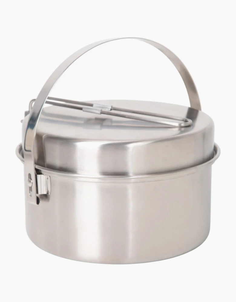 Mountain Warehouse Stainless Steel Camping Family Cookware Set