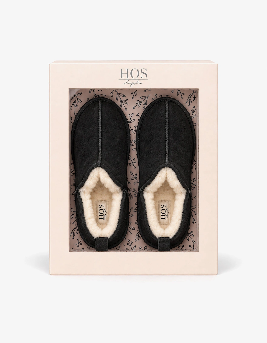 HOS Sheepskin TIA Womens Slipper Boots Black