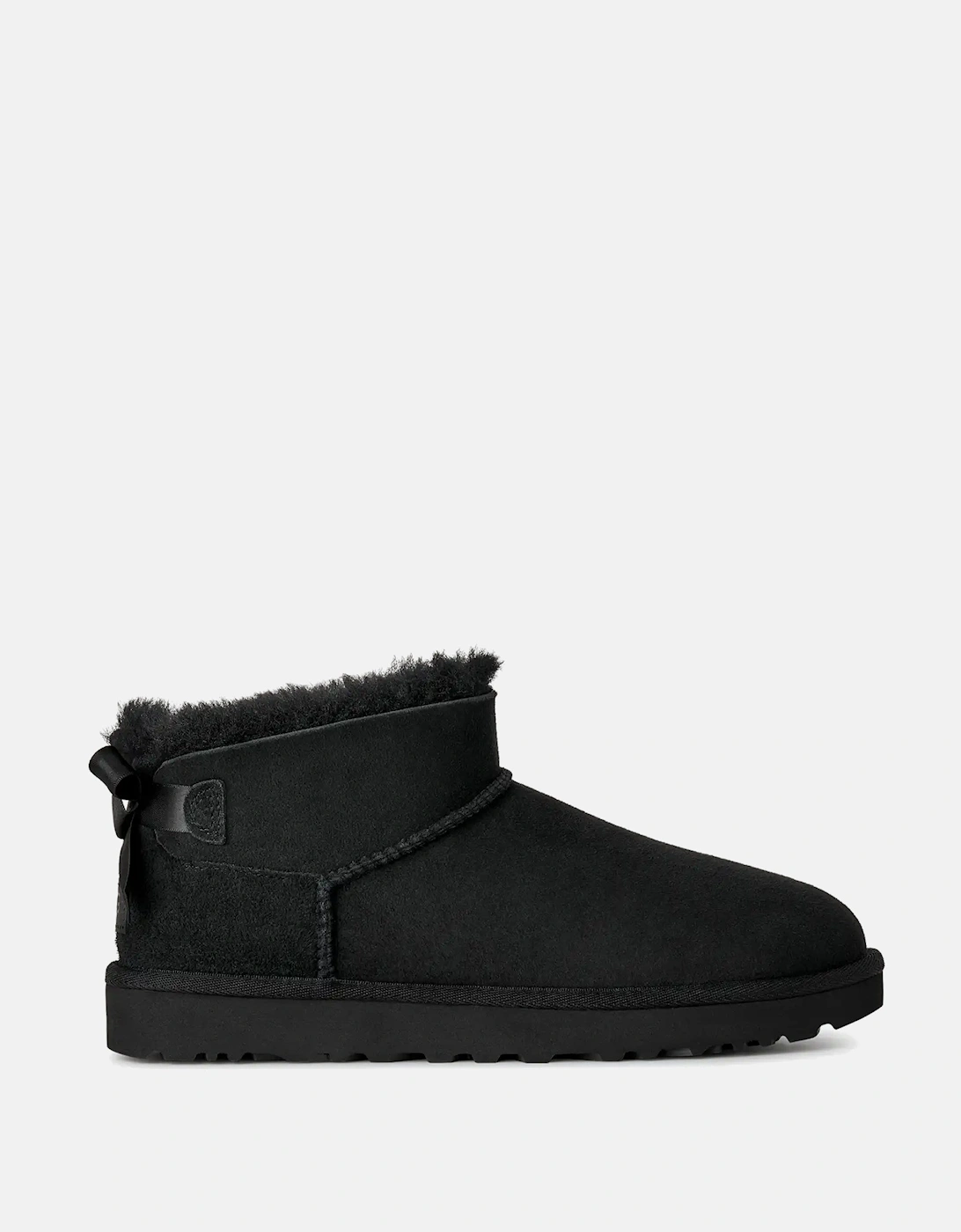 UGG Women's Womens Ultra Mini Bailey Bow Boot Black - Size: 3UK-5US