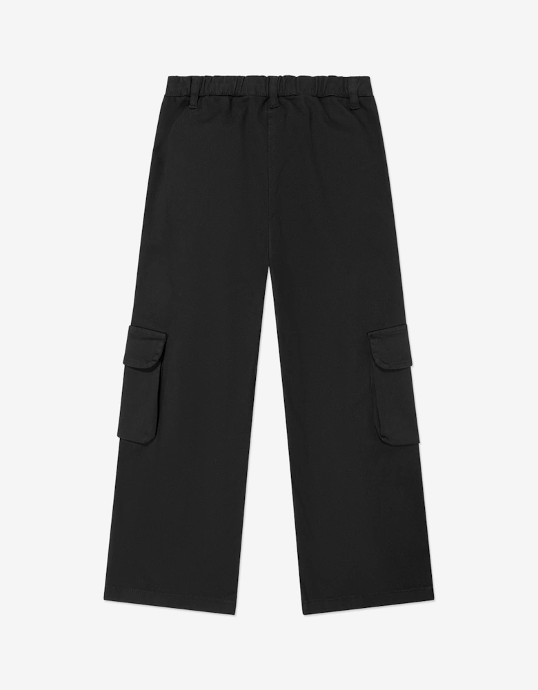 Childsplay Basics Boys Gabardine Cargo Trousers in Black