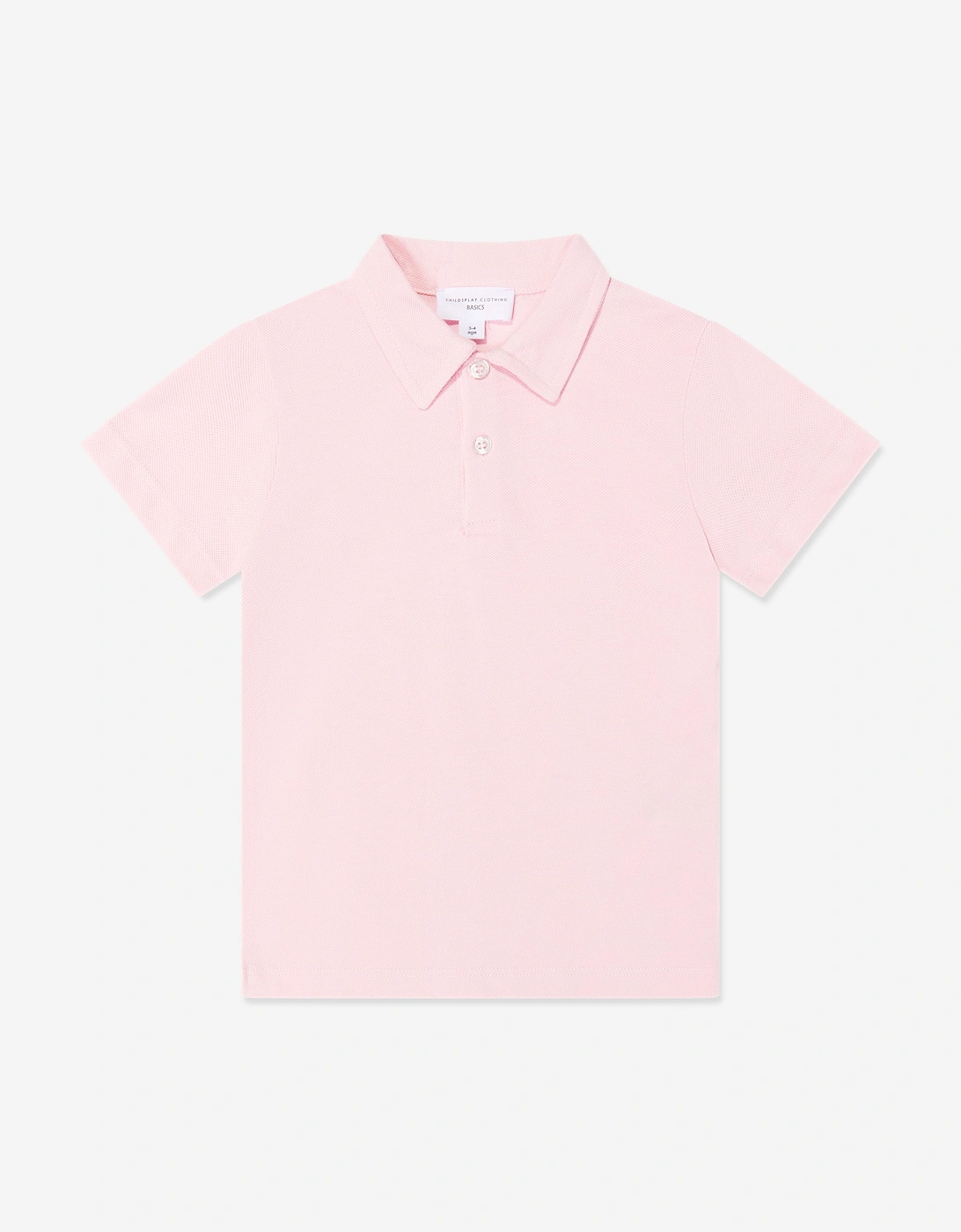Childsplay Basics Boys Short Sleeve Polo Shirt in Pink