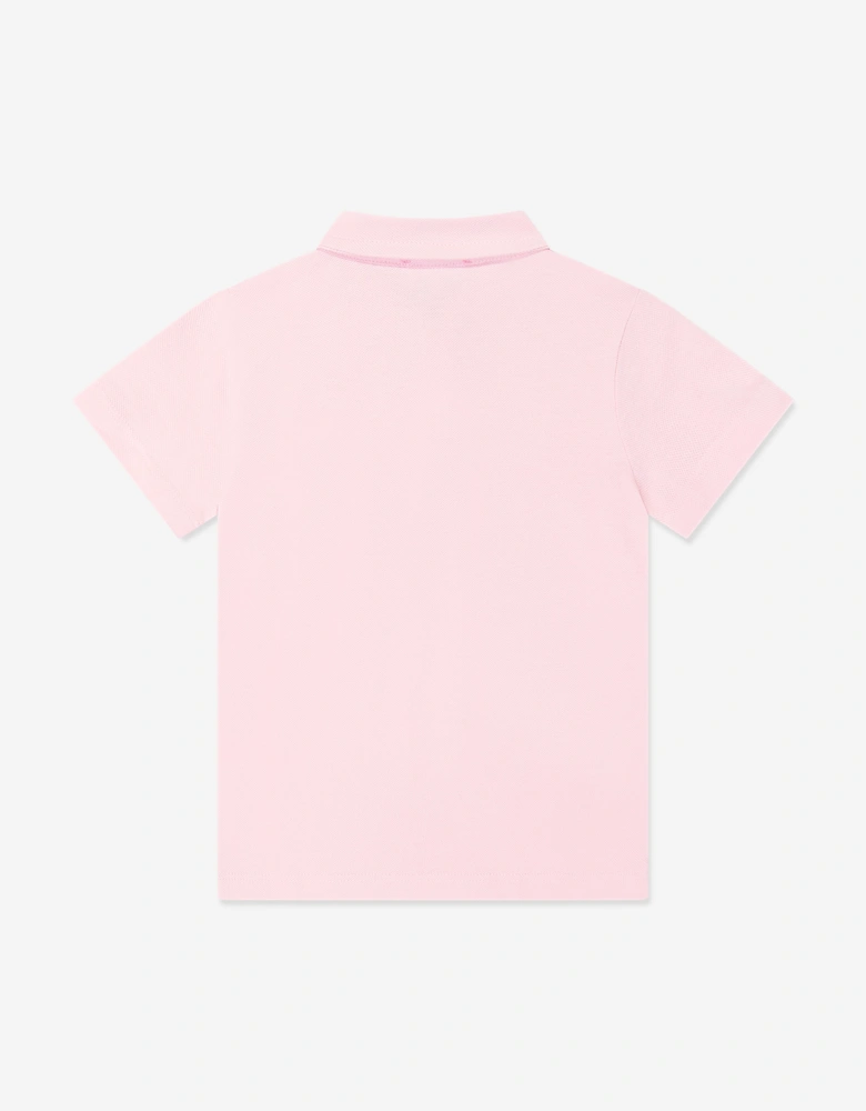 Childsplay Basics Boys Short Sleeve Polo Shirt in Pink