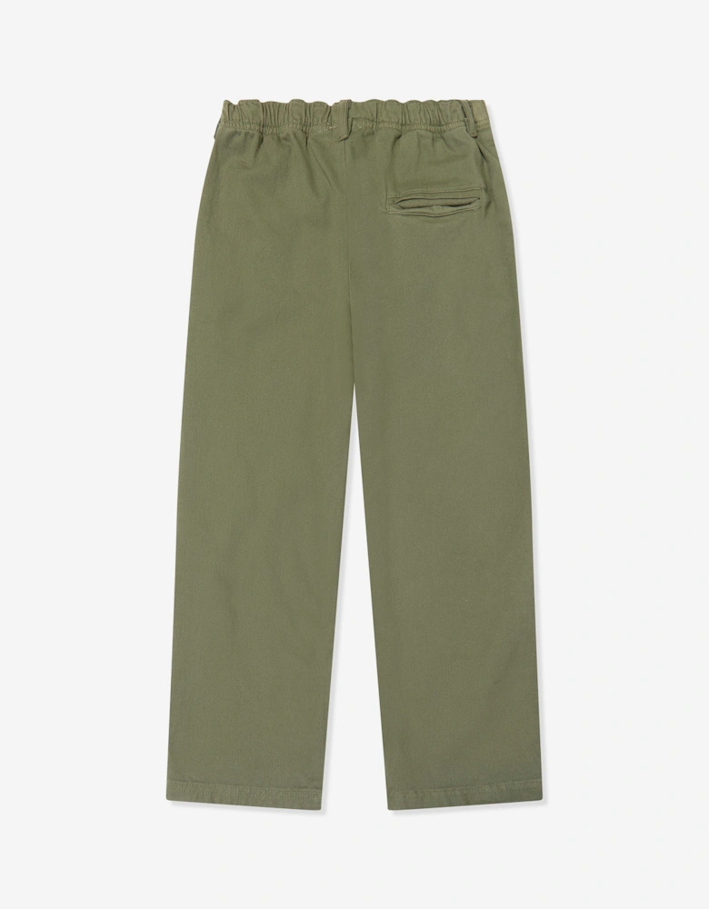 Childsplay Basics Boys Gabardine Trousers in Green