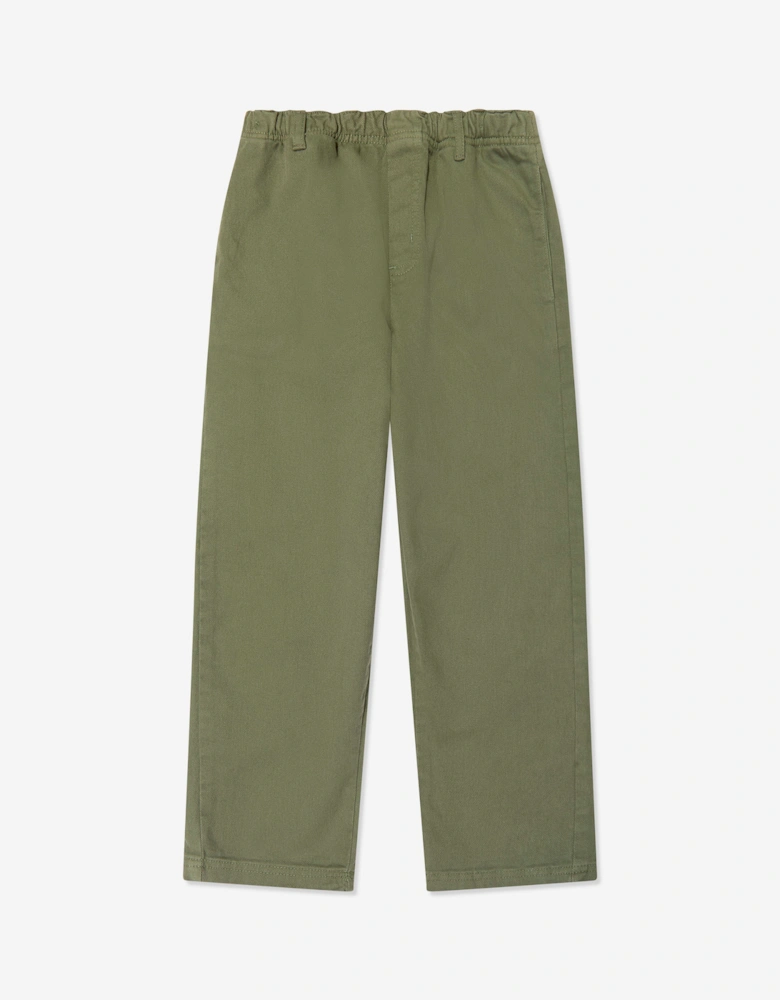 Childsplay Basics Boys Gabardine Trousers in Green