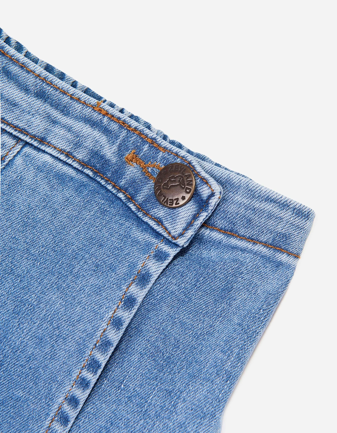 Childsplay Basics Girls Denim Pleated Skort in Blue