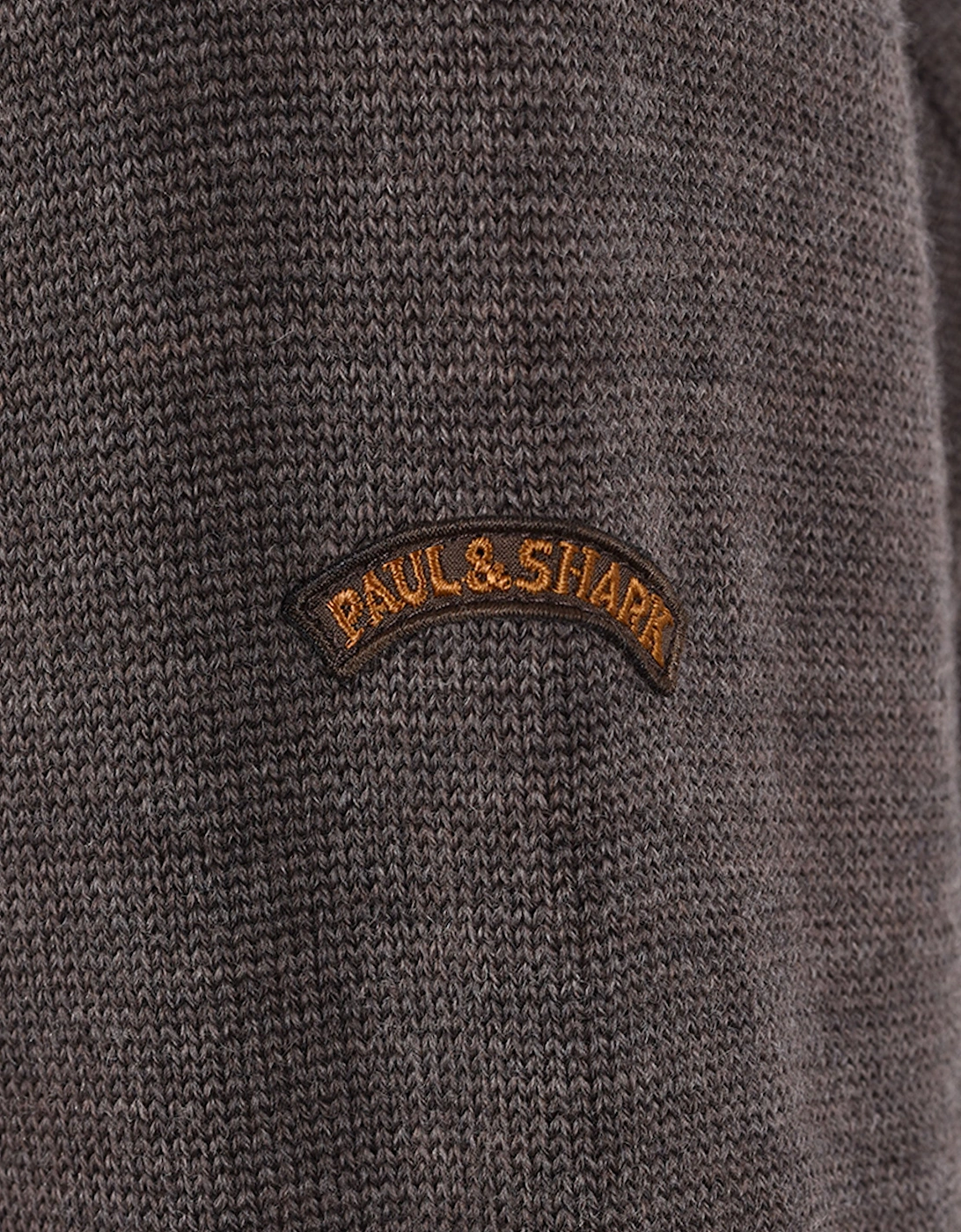 PAUL AND SHARK HALF ZIP JUMPER BROWN