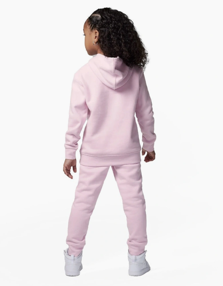 Air Jordan Brooklyn Fleece Girls Hooded Tracksuit Pink