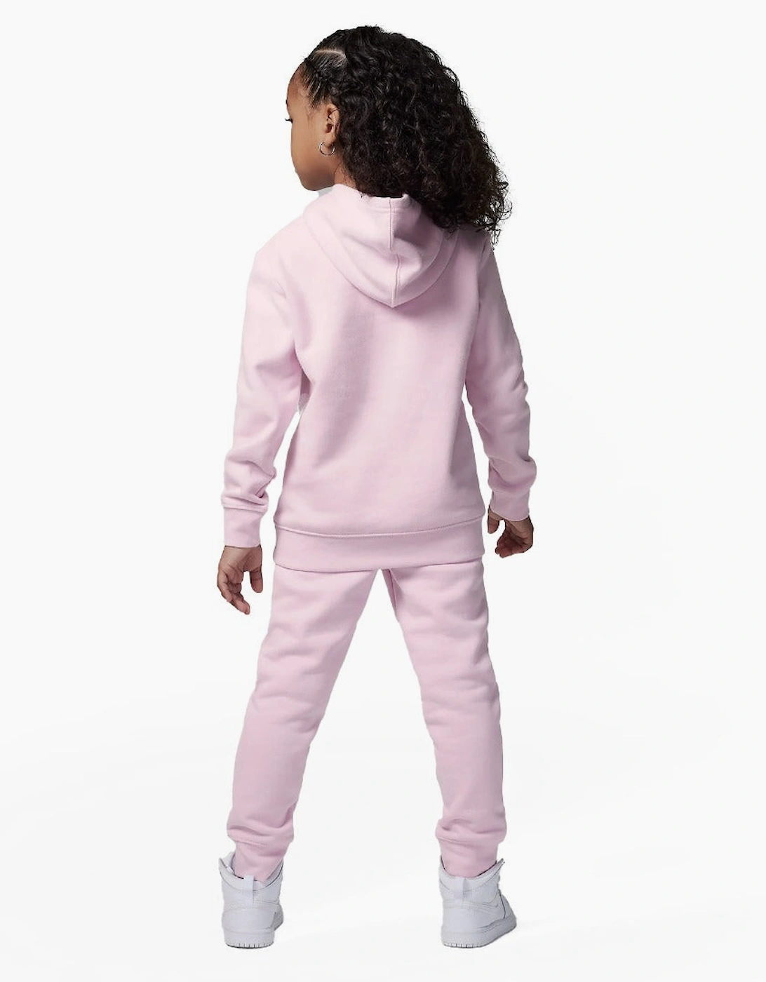 Air Jordan Brooklyn Fleece Girls Hooded Tracksuit Pink