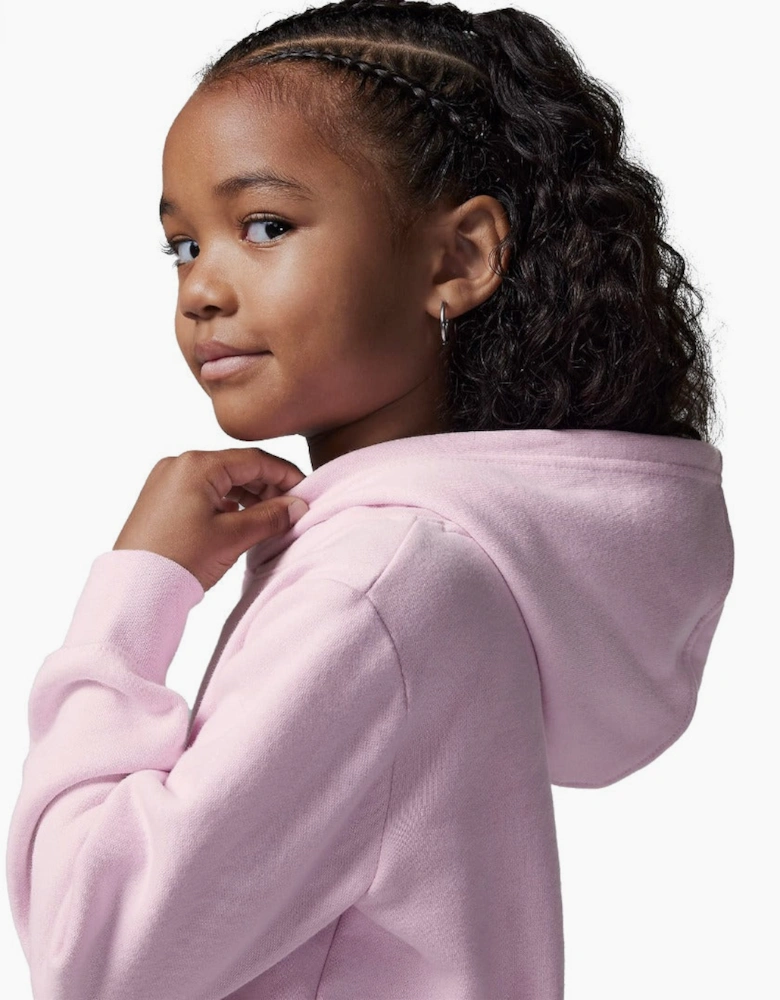 Air Jordan Brooklyn Fleece Girls Hooded Tracksuit Pink