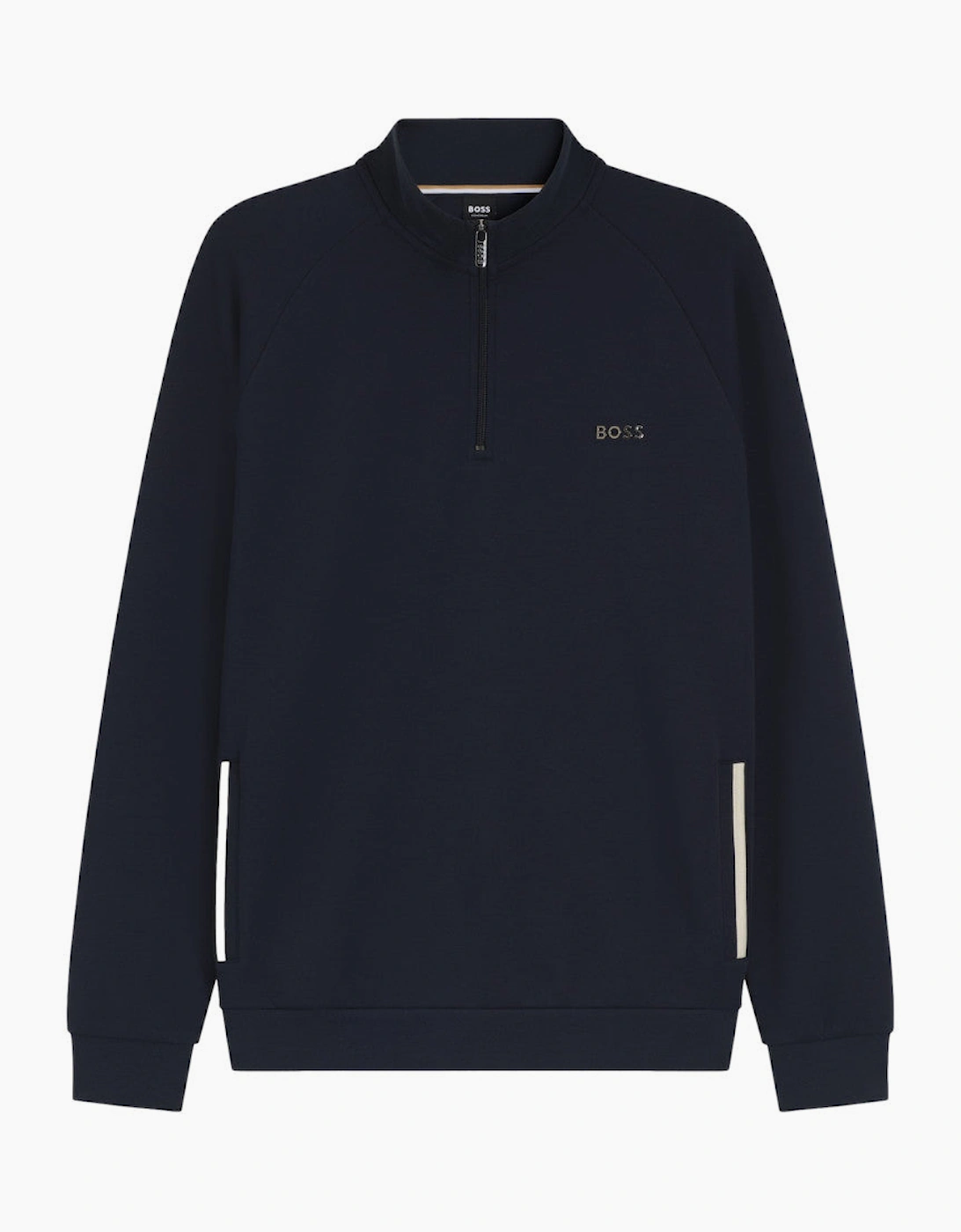 BOSS Black Sense 1/4 Zip Jacket 403 Dk Blue