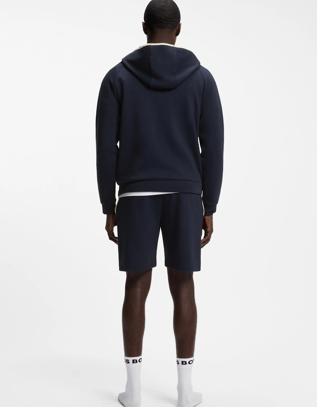 BOSS Black Sense Hooded Jacket 403 Dk Blue