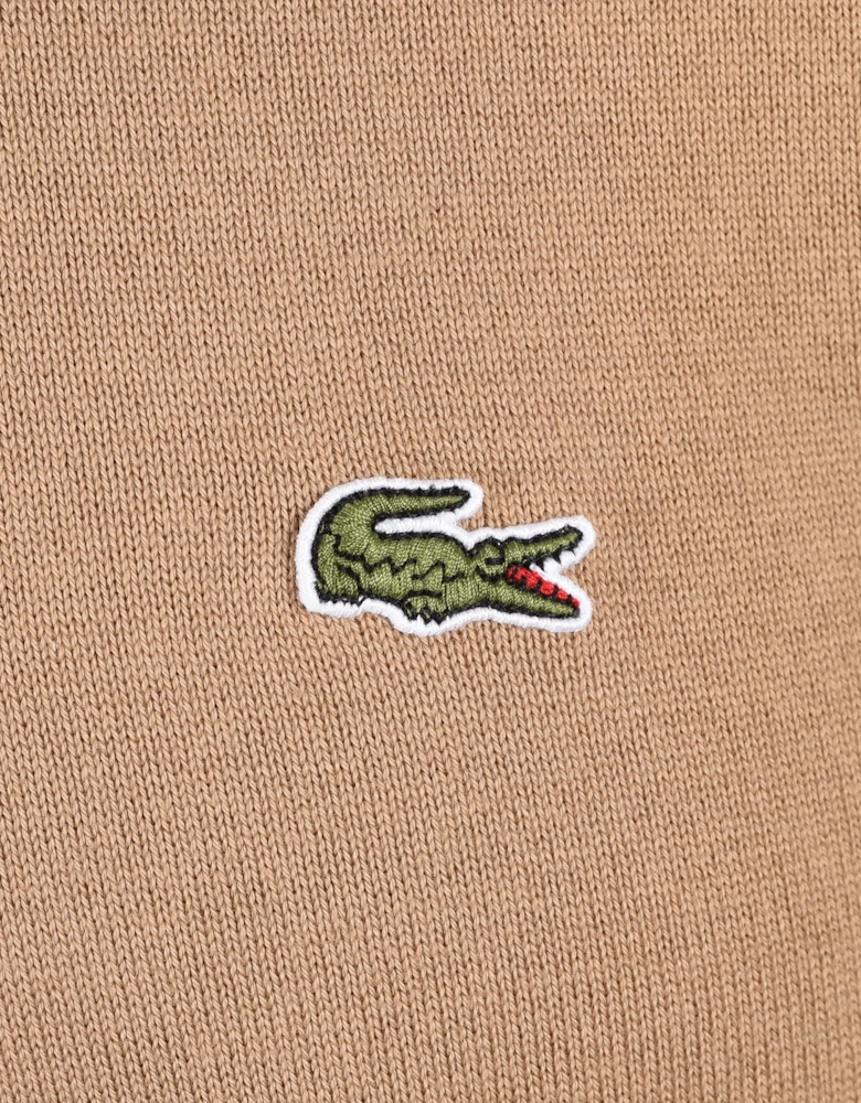 LACOSTE CREW NECK KNITWEAR BEIGE