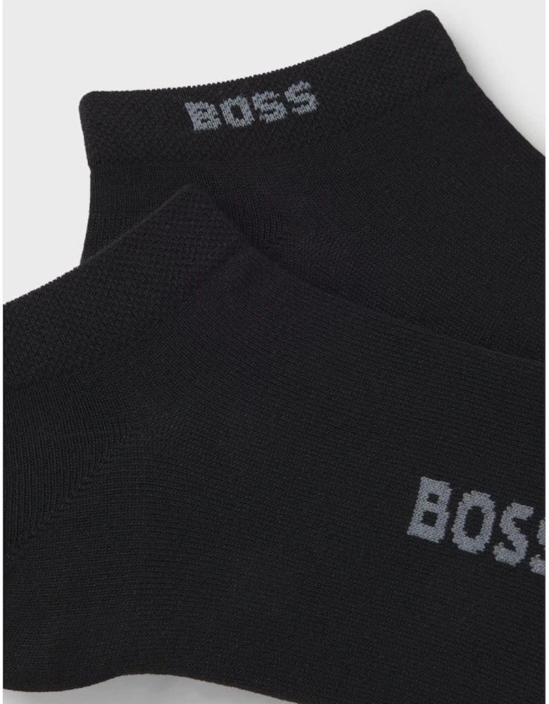 BOSS Black 2P AS Logo Bamboo Socks 001 Black