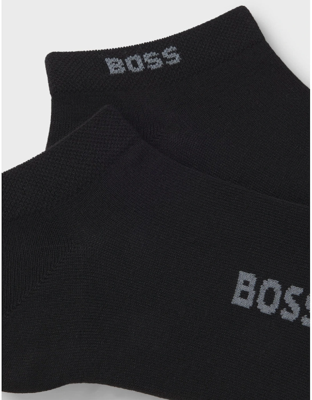 BOSS Black 2P AS Logo Bamboo Socks 001 Black