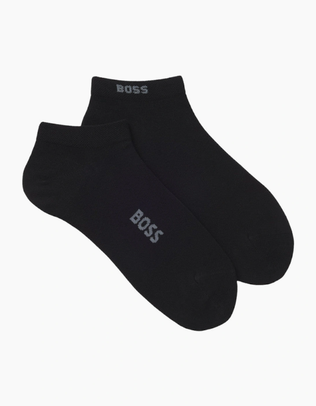 BOSS Black 2P AS Logo Bamboo Socks 001 Black