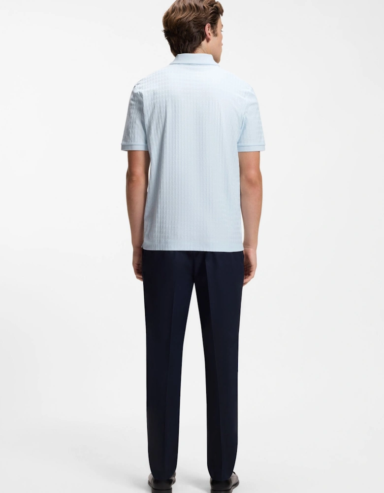 BOSS Black H Parlay 321 Polo Shirt 499 Open Blue